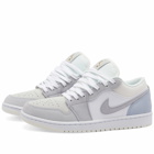 Air Jordan 1 Low FW in Grey/White/University Blue