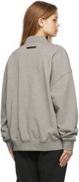 Fear of God ESSENTIALS Grey Long Sleeve Polo