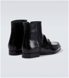 Gucci Horsebit leather ankle boots