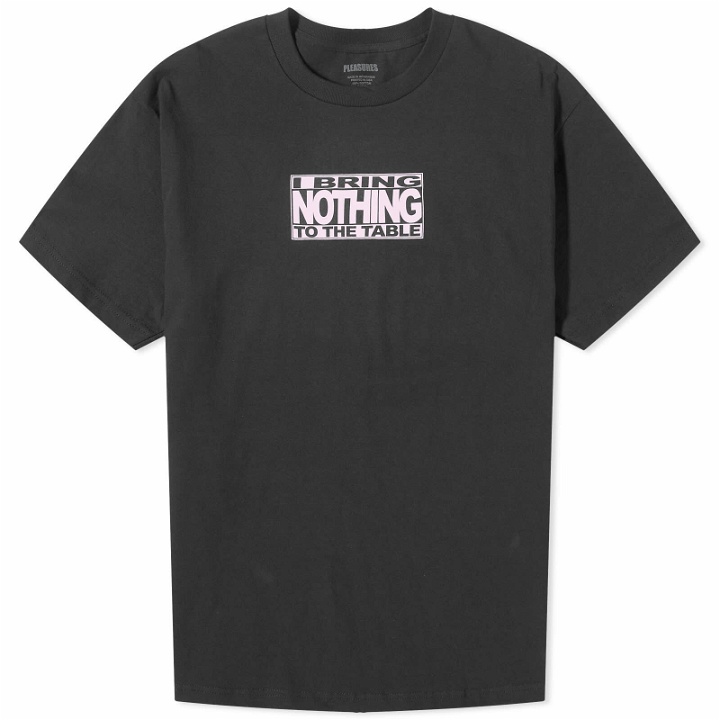 Photo: Pleasures Men's Table T-Shirt in Black