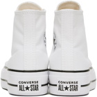 Converse White Chuck Taylor All Star Canvas Platform High Top Sneakers