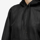 Auralee Women's Elastic Sheer Nylon Parka Jacket in Black