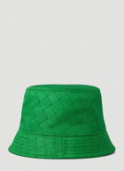 Intrecciato Bucket Hat in Green