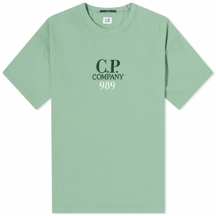 Photo: C.P. Company Men's Box Logo T-Shirt in Green Bay