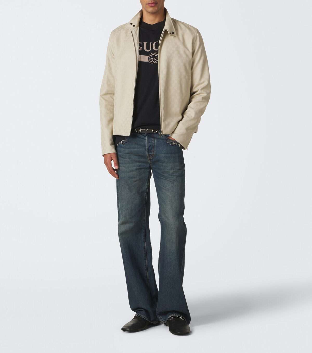 Gucci Interlocking G printed cotton jersey T-shirt
