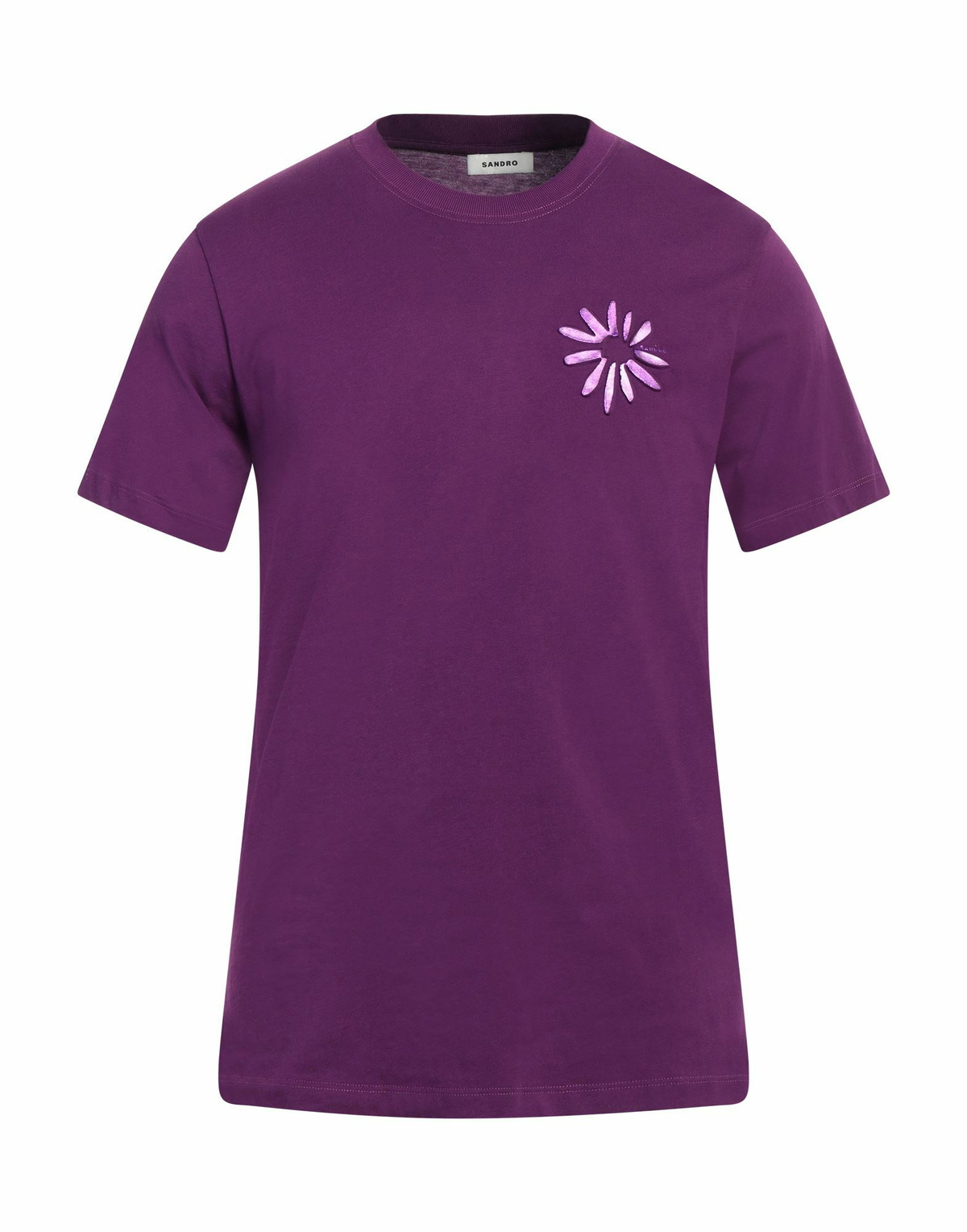 Sandro Mens T-shirt in Purple