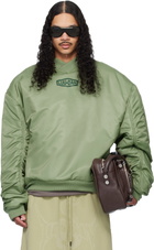 LU'U DAN Green Unibomber Sweatshirt