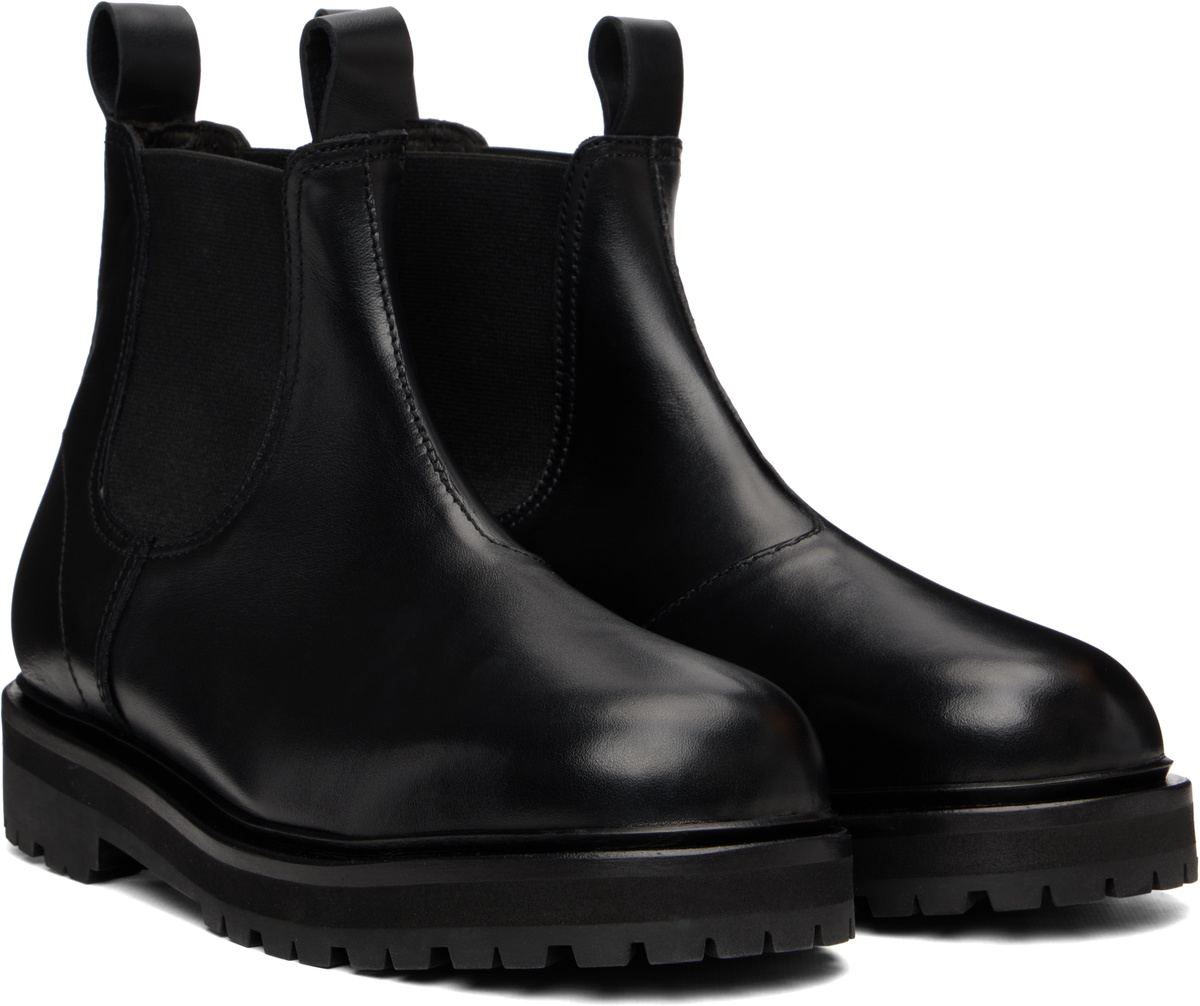 Studio Nicholson Black Kick Chelsea Boots