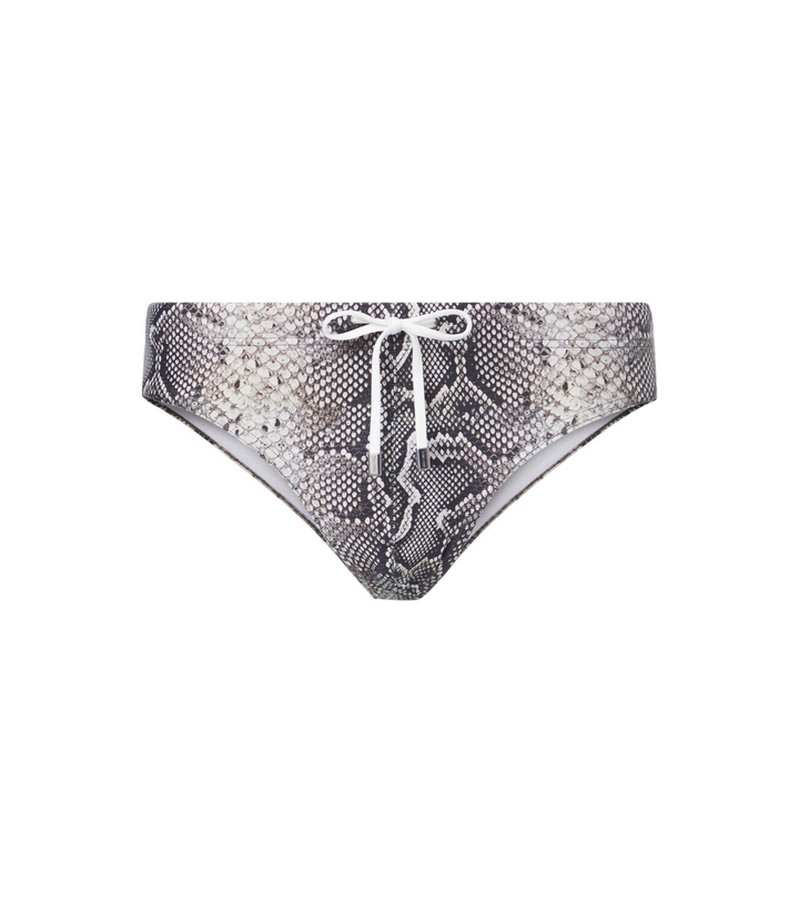 Photo: Tom Ford Snake-print swim briefs