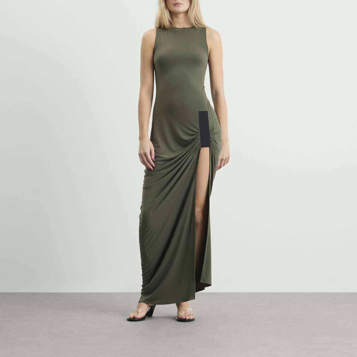 Coperni Women's Taped Suspended Dress in Green