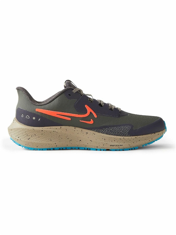 Photo: Nike Running - Air Zoom Pegasus 39 Shield Coated-Mesh Running Shoes - Gray