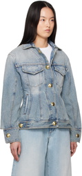 DARKPARK Blue Gwen Bustier Denim Jacket