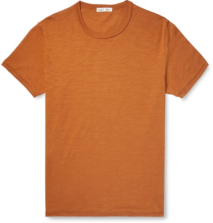 Photo: Alex Mill - Slub Cotton-Jersey T-Shirt - Orange