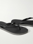 Frescobol Carioca - Fabio Logo-Embossed Rubber Flip Flops - Black