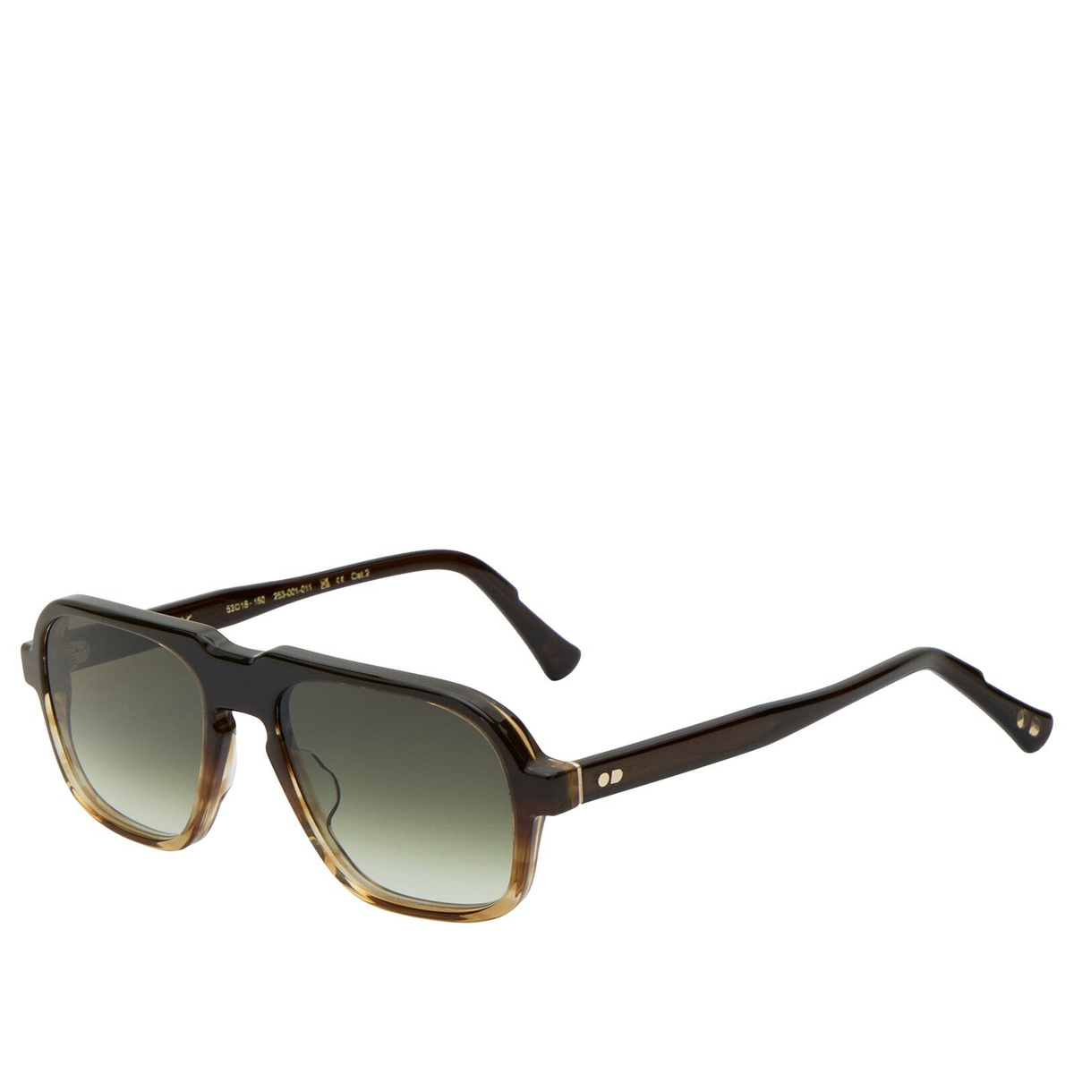 Oscar Deen Fraser Sunglasses in Mocha/Green Fade 