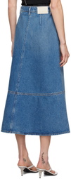 Citizens of Humanity Blue Cassia Denim Midi Skirt