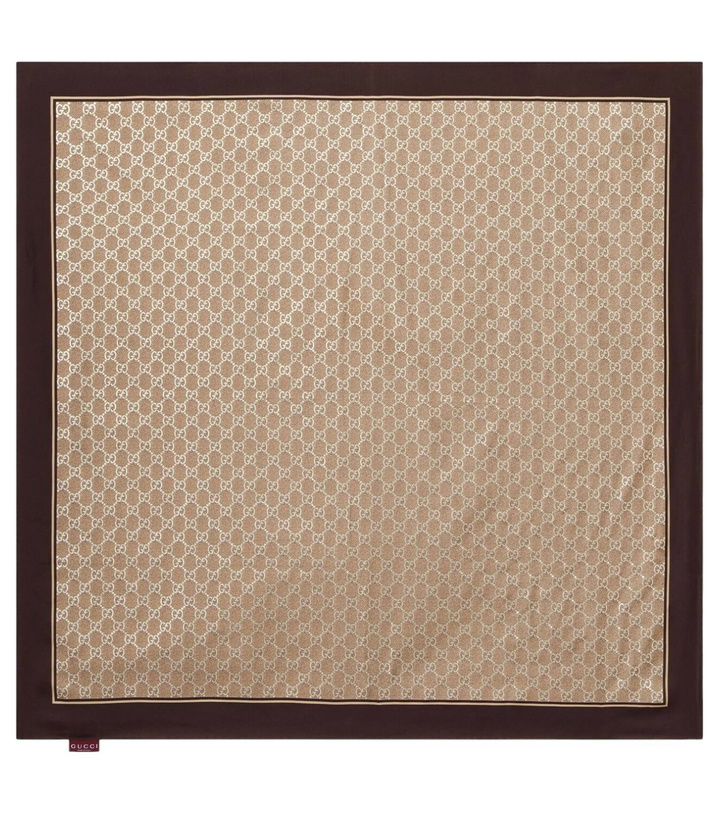 Photo: Gucci GG silk twill scarf