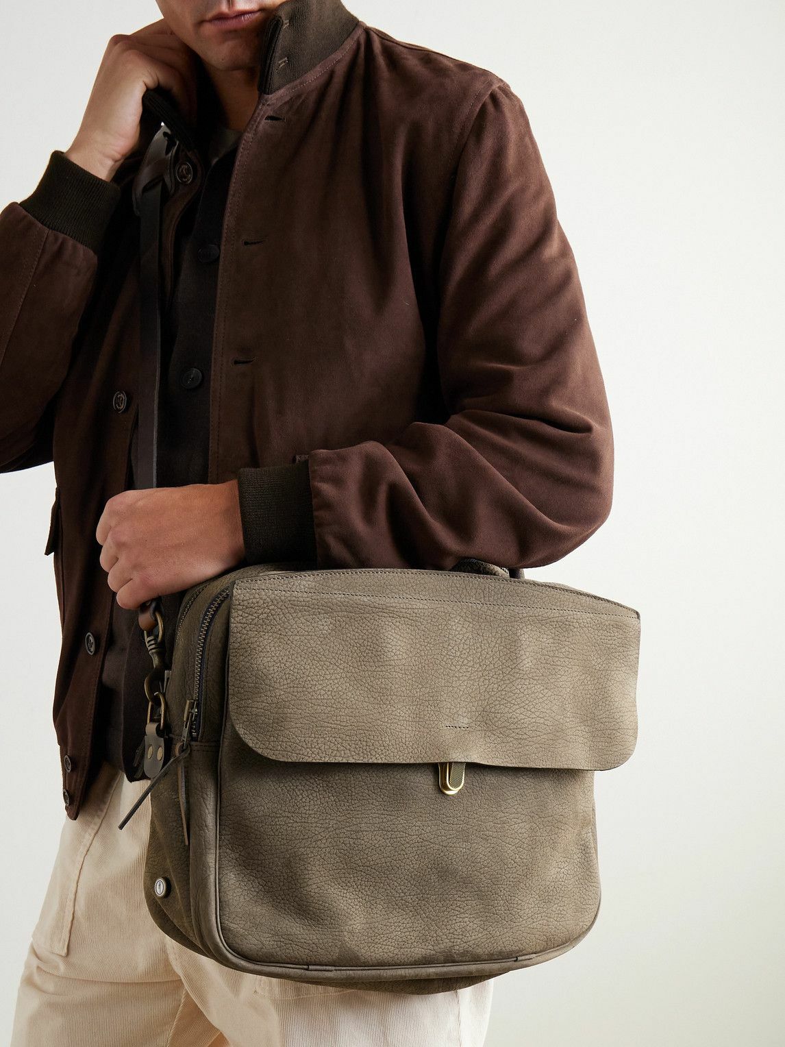 Bleu de Chauffe - Zeppo Full-Grain Nubuck Briefcase