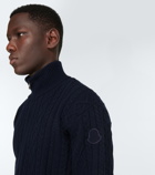 Moncler - Virgin wool half-zip sweater