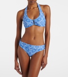 Heidi Klein Mykonos printed bikini bottoms