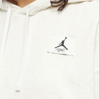 Air Jordan Women's Flight Popover Hoody in Summit White/Celestine Blue