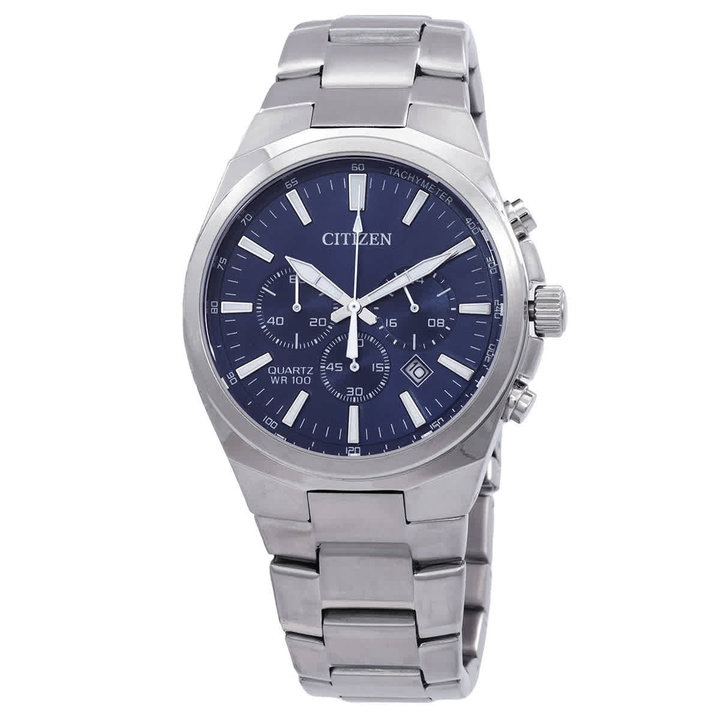 Photo: Citizen Chronograph Quartz Blue Dial Mens Watch AN8170-59L