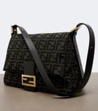 Fendi Baguette® Flap Medium FF Zucca canvas shoulder bag