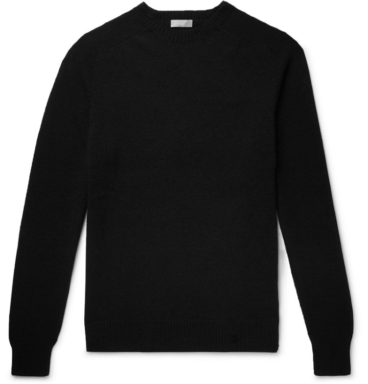 Photo: Margaret Howell - Cotton and Cashmere-Blend Sweater - Black