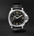 Panerai - Luminor 1950 3 Days Acciaio 42mm Stainless Steel and Alligator Watch, Ref. No. PAM00676 - Black