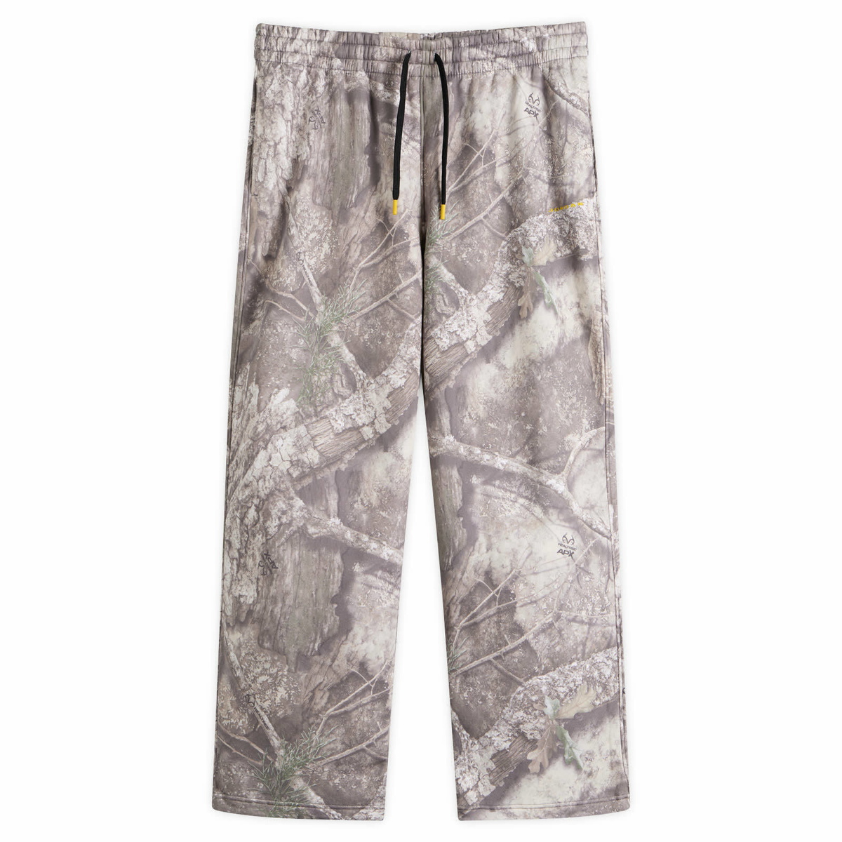 Air Jordan Men's Brooklyn Camo Open Hem Pant in White/Bright Citron