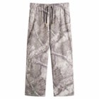 Air Jordan Men's Brooklyn Camo Open Hem Pant in White/Bright Citron