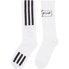 Y-3 Off-White Wool and Nylon Socks