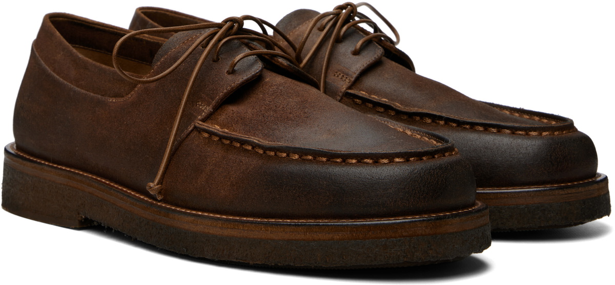 Marsèll Brown Moccar Leather Oxfords