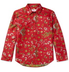 Martine Rose - Chaplin Satin-Jacquard Shirt - Red