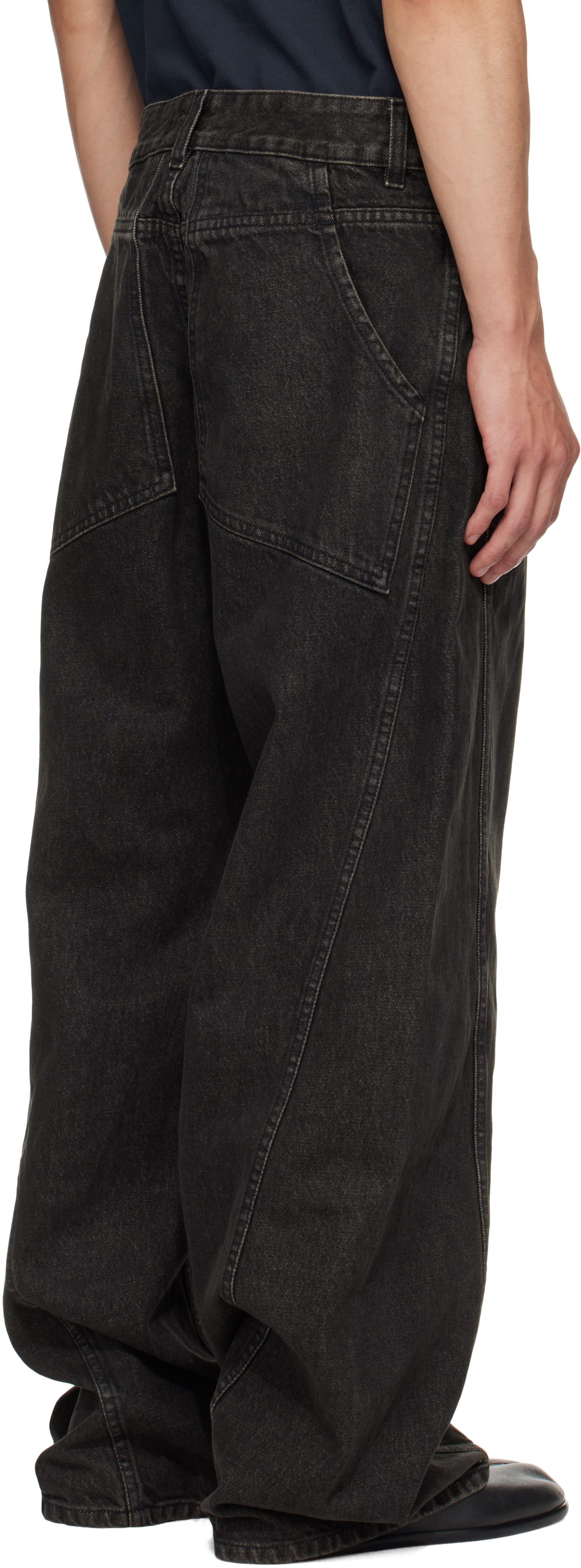 Eckhaus Latta Gray Bend Jeans