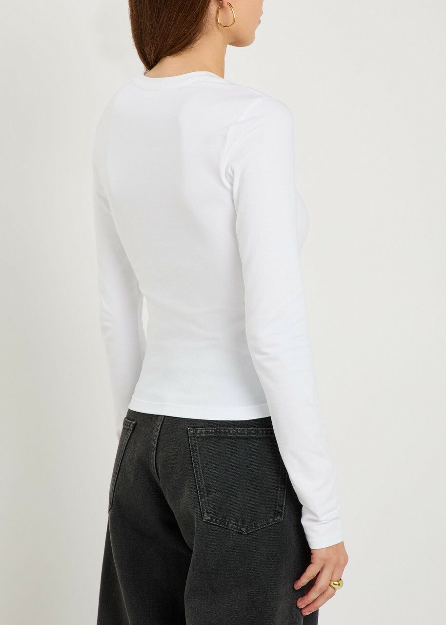 Good American Stretch-cotton T-shirt White