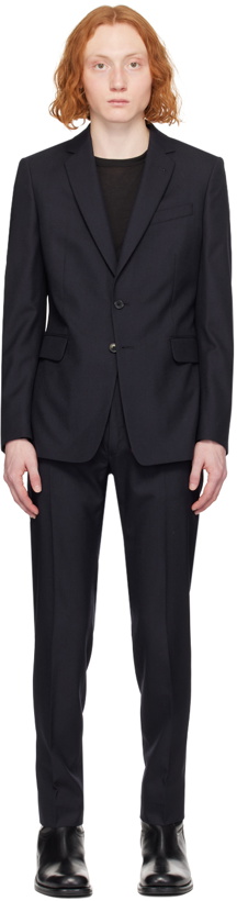 Photo: Dries Van Noten Navy Slim Fit Suit