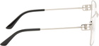 Balenciaga Silver Mercury Squared Metal Glasses