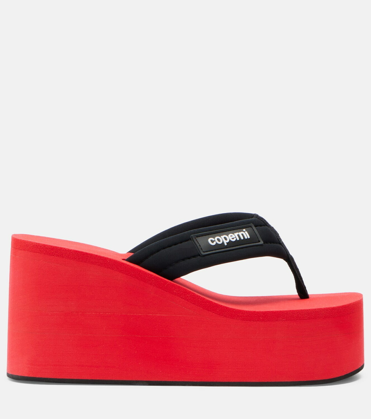Coperni Logo platform thong sandals