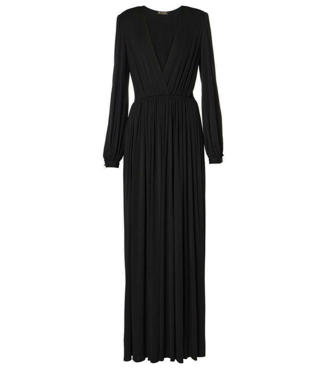 LORO PIANA ワンピース Callie linen crepe maxi dress1011825 Callie Dress Linen Natural Shell | Loro Piana US