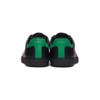 Gucci Black and Green Interlocking G Ace Sneakers