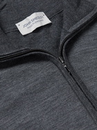 John Smedley - Barrow Merino Wool Half-Zip Sweater - Gray