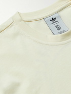 adidas Originals - Logo-Embroidered Printed Organic-Cotton Jersey T-Shirt - Neutrals