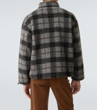 Miu Miu Checked teddy jacket