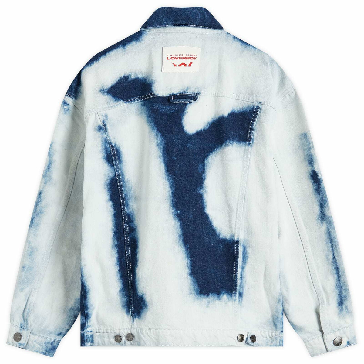 Charles Jeffrey Women's Loverboy Oversized Denim Jacket in White Bleach