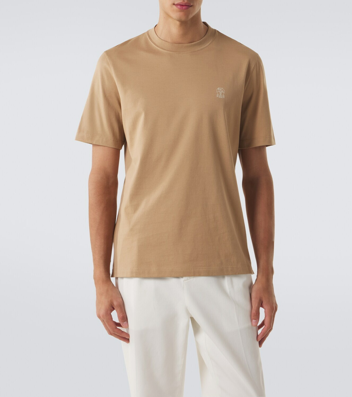 Brunello Cucinelli Logo cotton jersey T-shirt