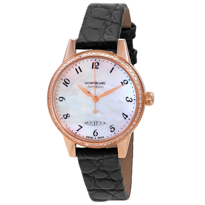 Photo: Montblanc Boheme Automatic Diamond Mother of Pearl Dial Ladies Watch 116501