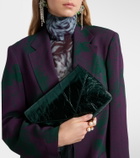Dries Van Noten Medium metallic leather clutch