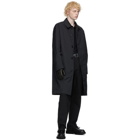 Valentino Black VLTN Tag Coat