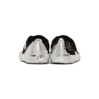 Maison Margiela Black and Silver Tabi Sneakers